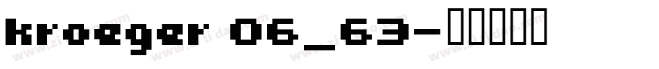kroeger 06_63字体转换